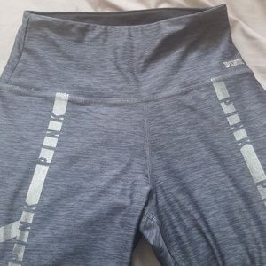Metalic grey leggings worn twice